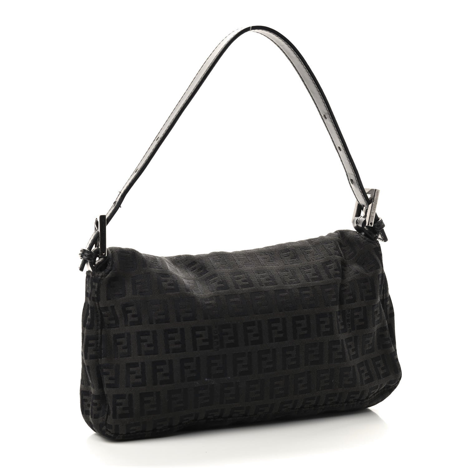 Fendi Zucchino Baguette Black 2 of 8