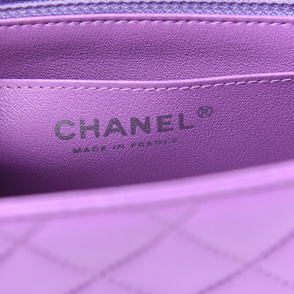 Chanel Lambskin Quilted Mini Square Flap Purple 5 of 11