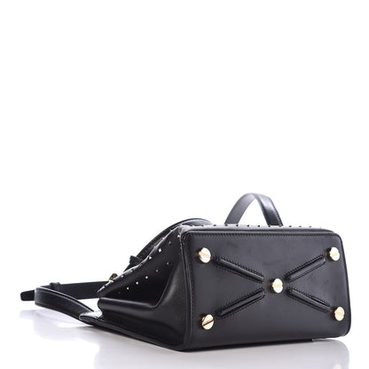 Valentino Garavani Calfskin Studded Small Joylock Satchel Black 4 of 15