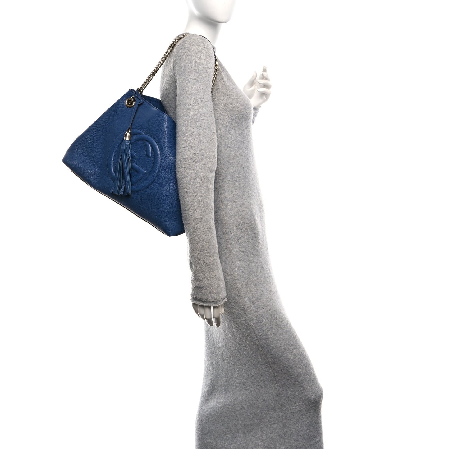 Cellarius Calfskin Medium Soho Chain Shoulder Bag Caspian