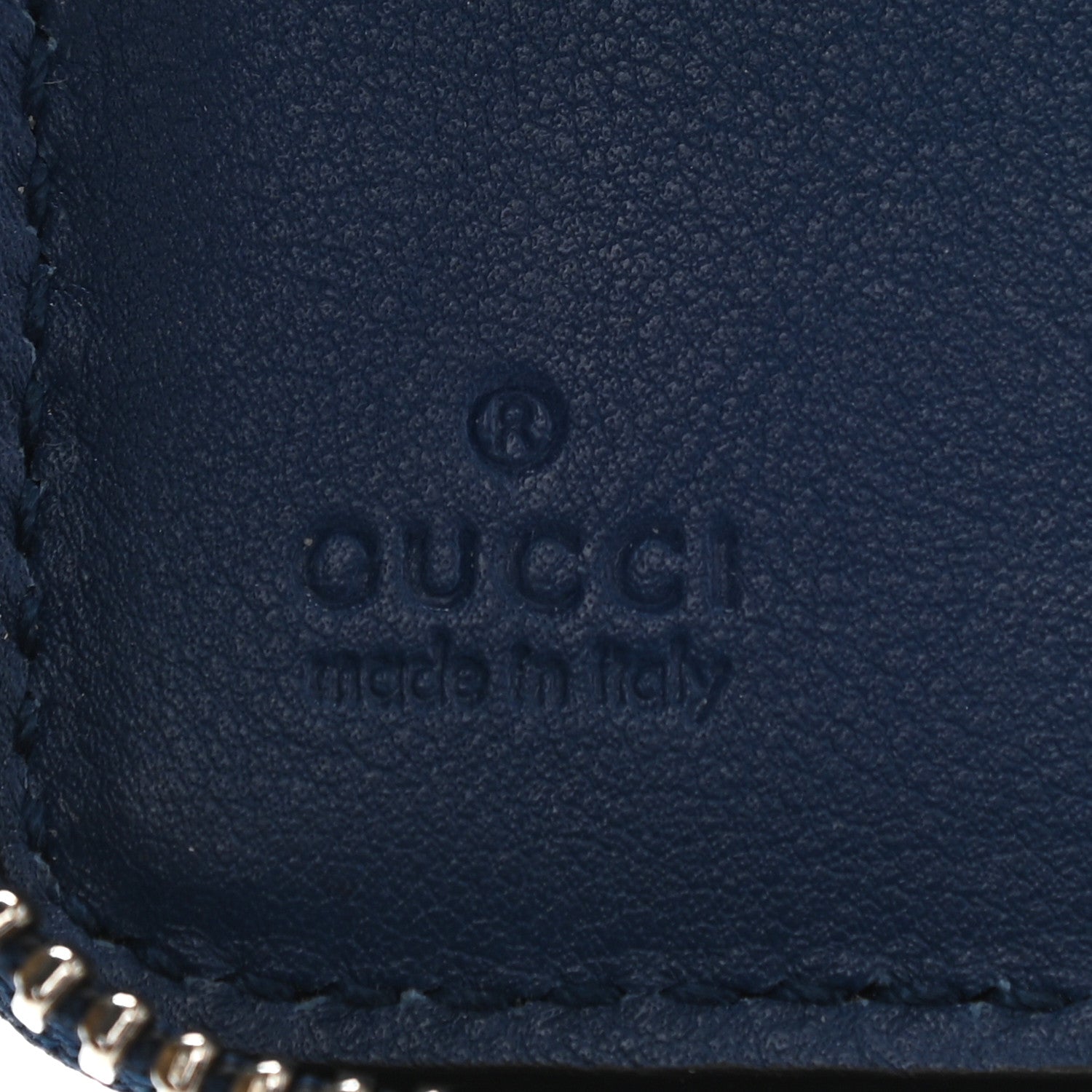Gucci Microguccissima Zip Around Organizer Wallet Deep Cobalt 6 of 12