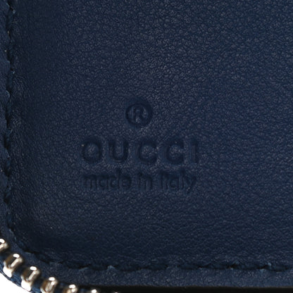 Gucci Microguccissima Zip Around Organizer Wallet Deep Cobalt 6 of 12