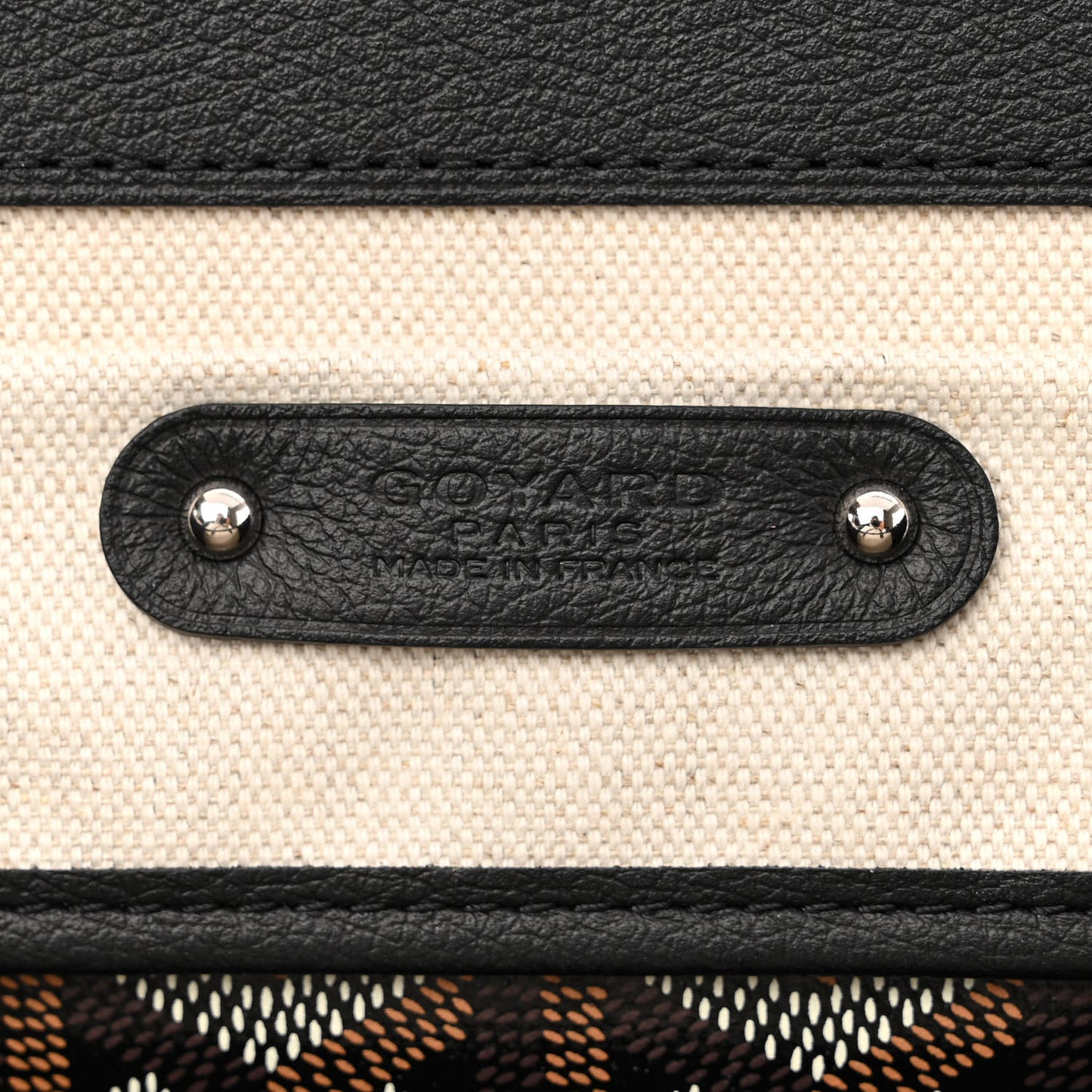 Goyardine Saigon Tote Black