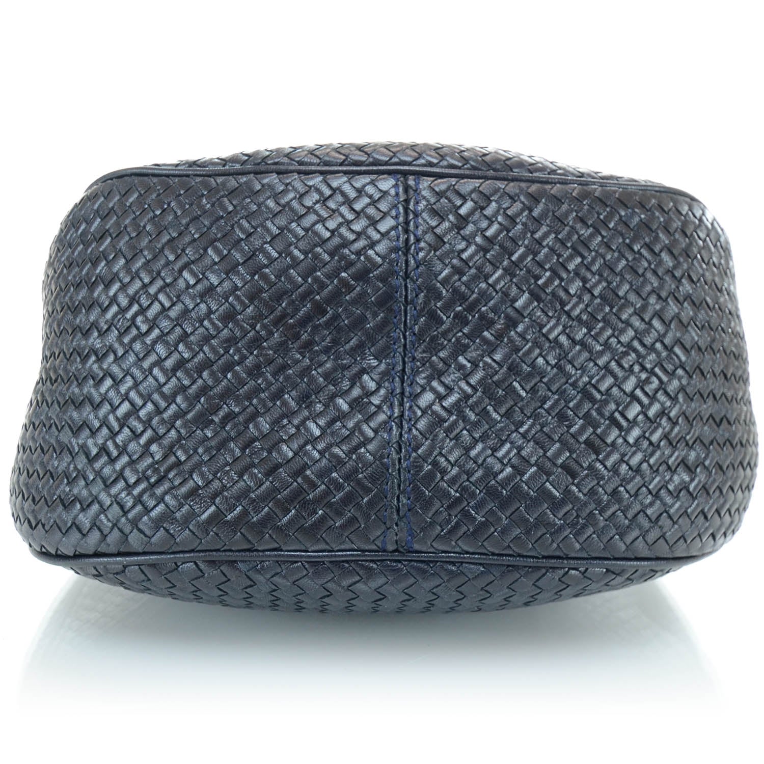 Bottega Veneta Vintage Nappa Intrecciato Tote Bag Navy Blue 5 of 10