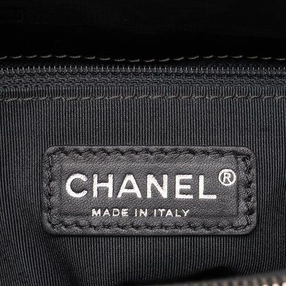 Chanel Patent Quilted Grand Shopping Tote GST Dark Green 6 of 9