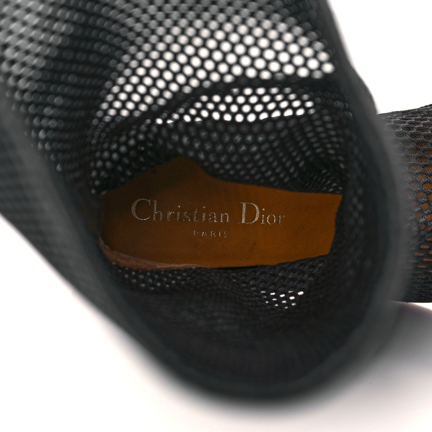 Christian Dior Calfskin Resille Empreinte High Boots 36 Black 7 of 10