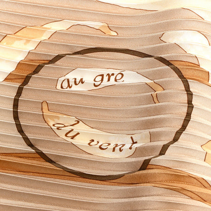 Hermes Silk Plisse Au Gre du Vent Scarf 90 5 of 5