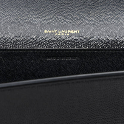 Saint Laurent Grain de Poudre Uptown Chain Wallet Black 7 of 10