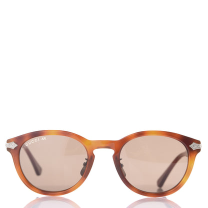 Gucci Acetate Round Metal Sunglasses GG0071S Havana 3 of 8
