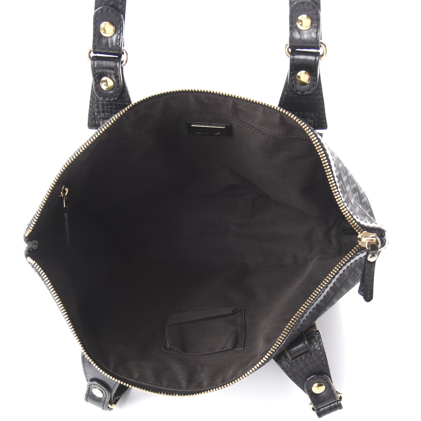Zucchino Vitello Shopping Tote Black