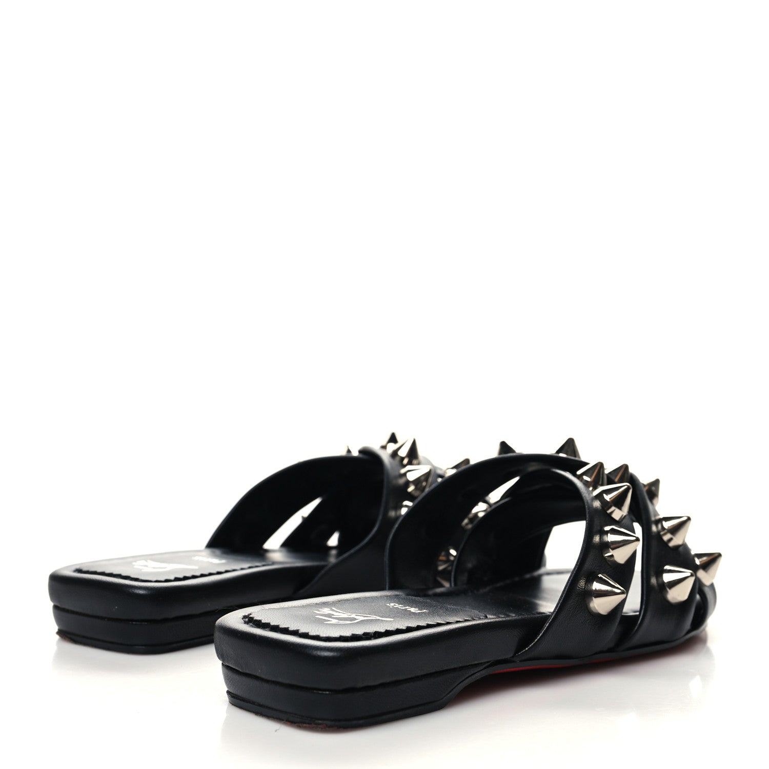 Christian Louboutin Calfskin Miss Spika Club Sandals 37 Black 4 of 8
