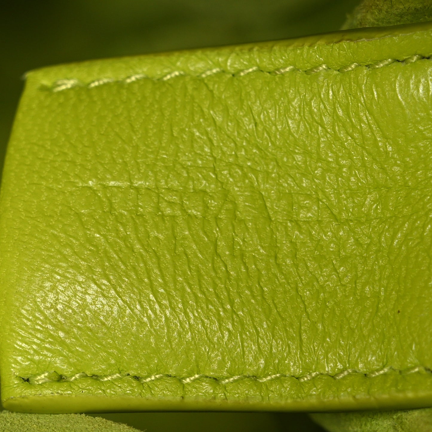 Nappa Intrecciato Mini Loop Camera Bag Acid Kiwi