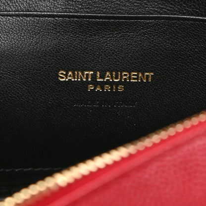Saint Laurent Grain De Poudre Matelasse Monogram Mini Lou Camera Bag Eros Red 6 of 10