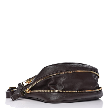 Tom Ford Pebbled Calfskin Large Jennifer Dark Brown 5 of 12