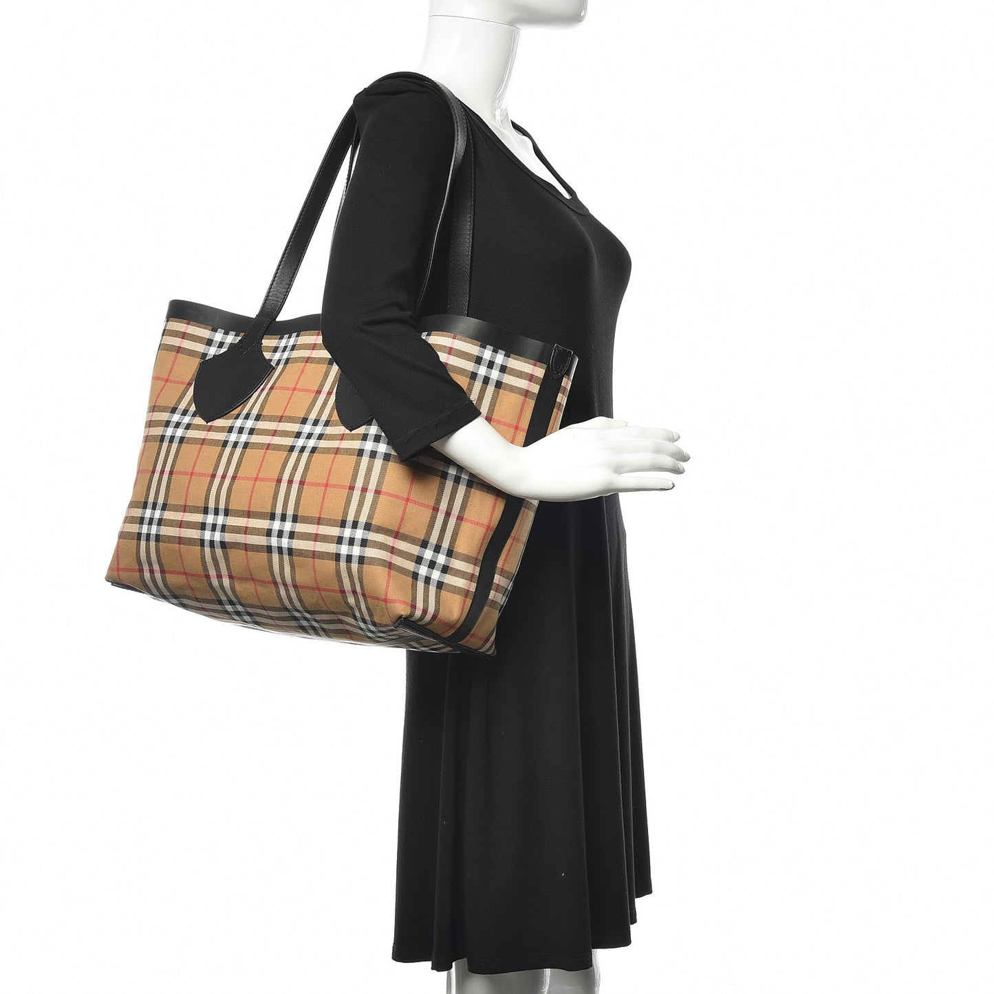 Vintage Check Medium The Giant Reversible Tote Antique Yellow Bright Red