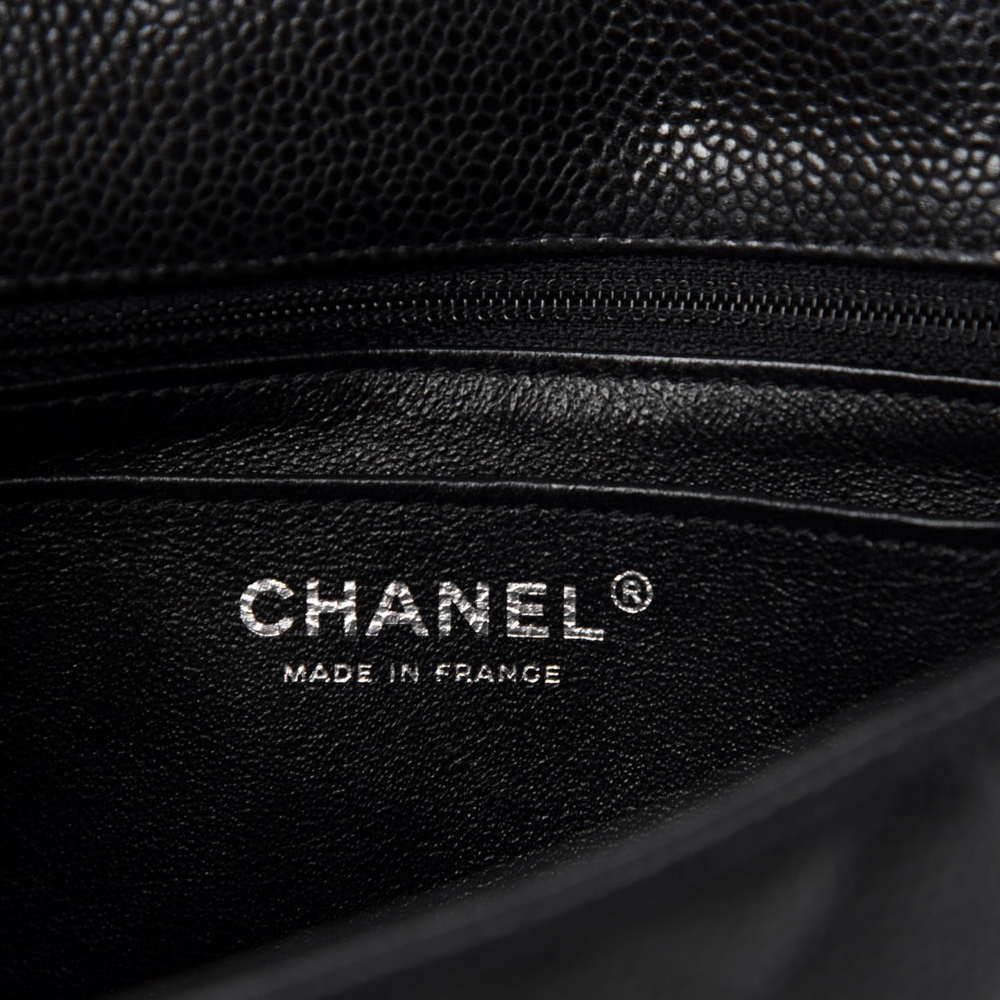 Caviar Quilted Mini Rectangular Flap Black