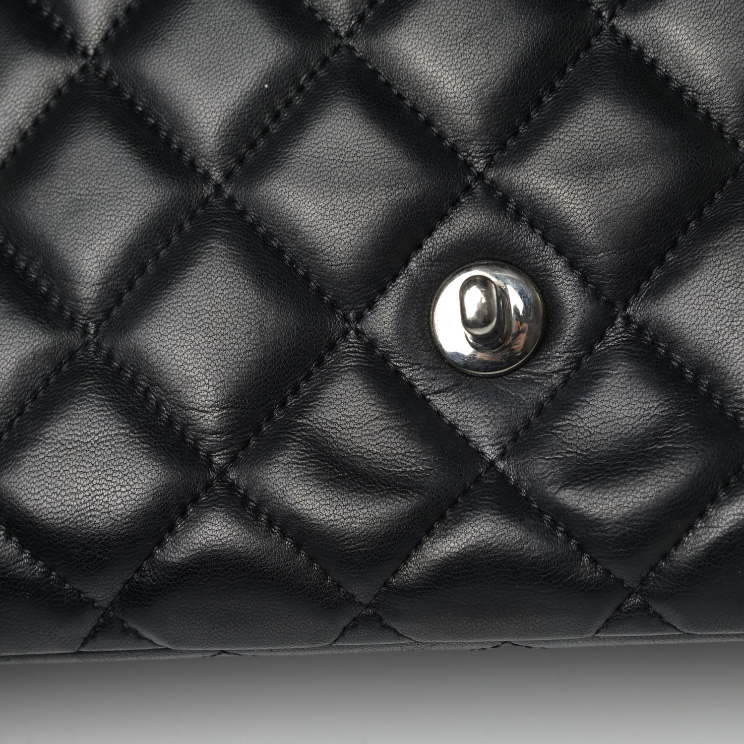 Chanel Lambskin Quilted Jumbo Single Flap Black 7 of 7