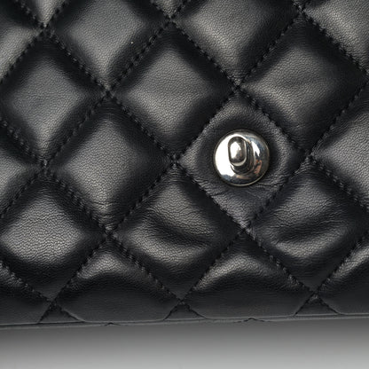 Chanel Lambskin Quilted Jumbo Single Flap Black 7 of 7