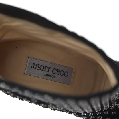 Jimmy Choo Vintage Suede Gillian Vis Ankle Boots 37.5 Black 7 of 9