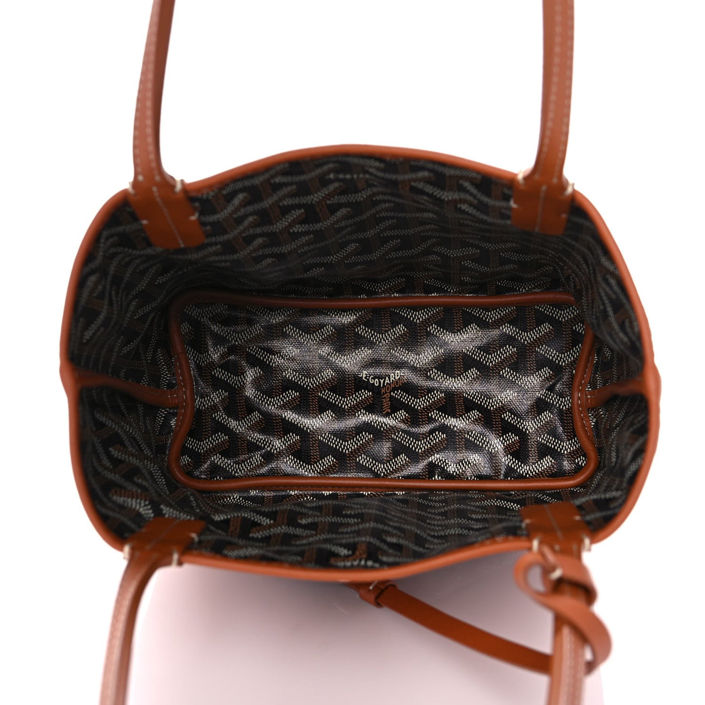 Goyardine Reversible Mini Anjou Black Gold