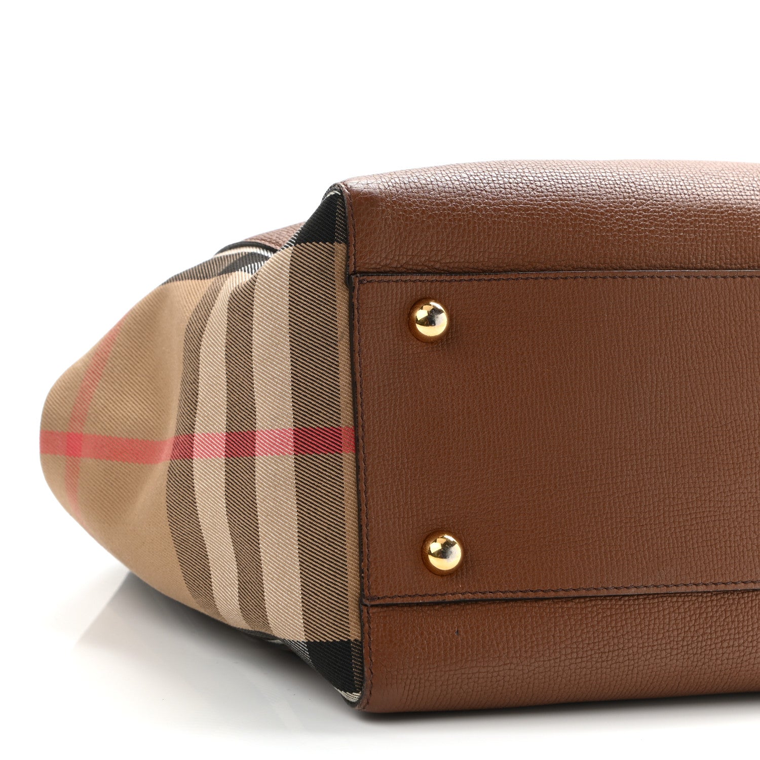 Burberry Grainy Calfskin House Check Small Canterbury Dark Sand 7 of 13