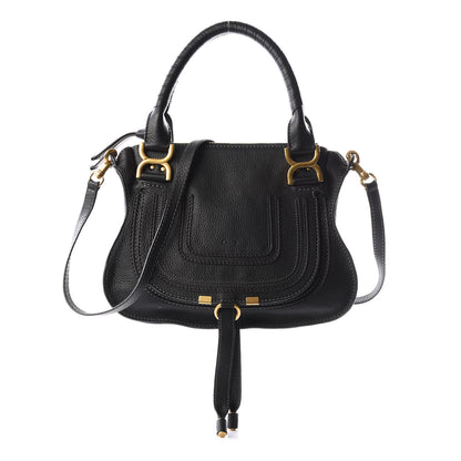 Chloe Calfskin Small Marcie Satchel Black 1 of 11