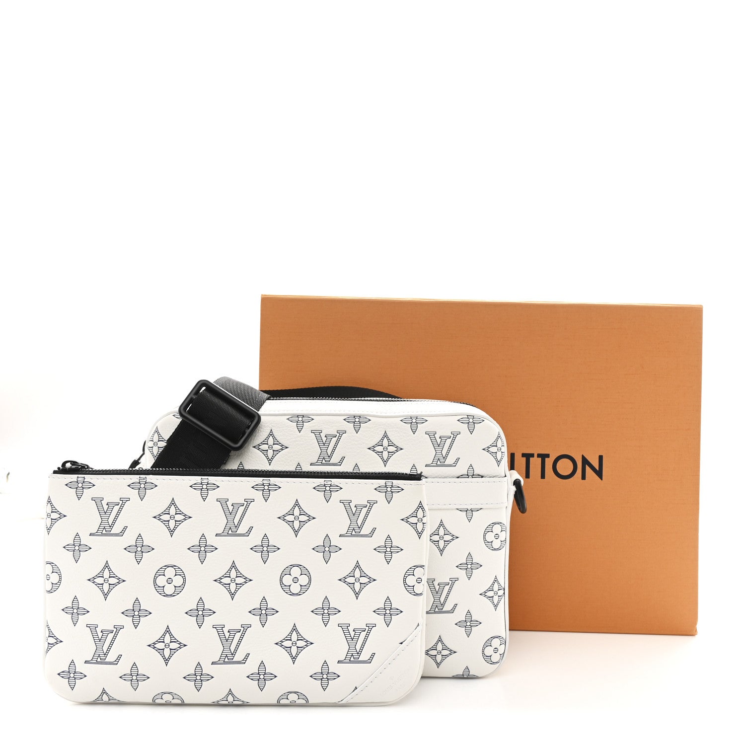 Louis Vuitton Monogram Shadow G65 Trio Messenger White 13 of 13