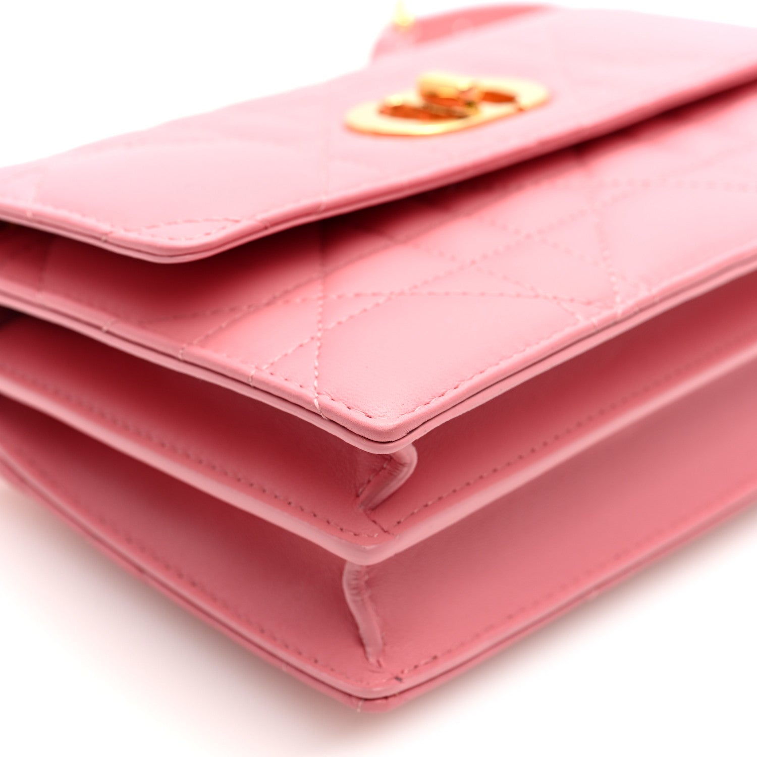 Christian Dior Lambskin Macrocannage Mini Miss Caro Bag Pink 8 of 9