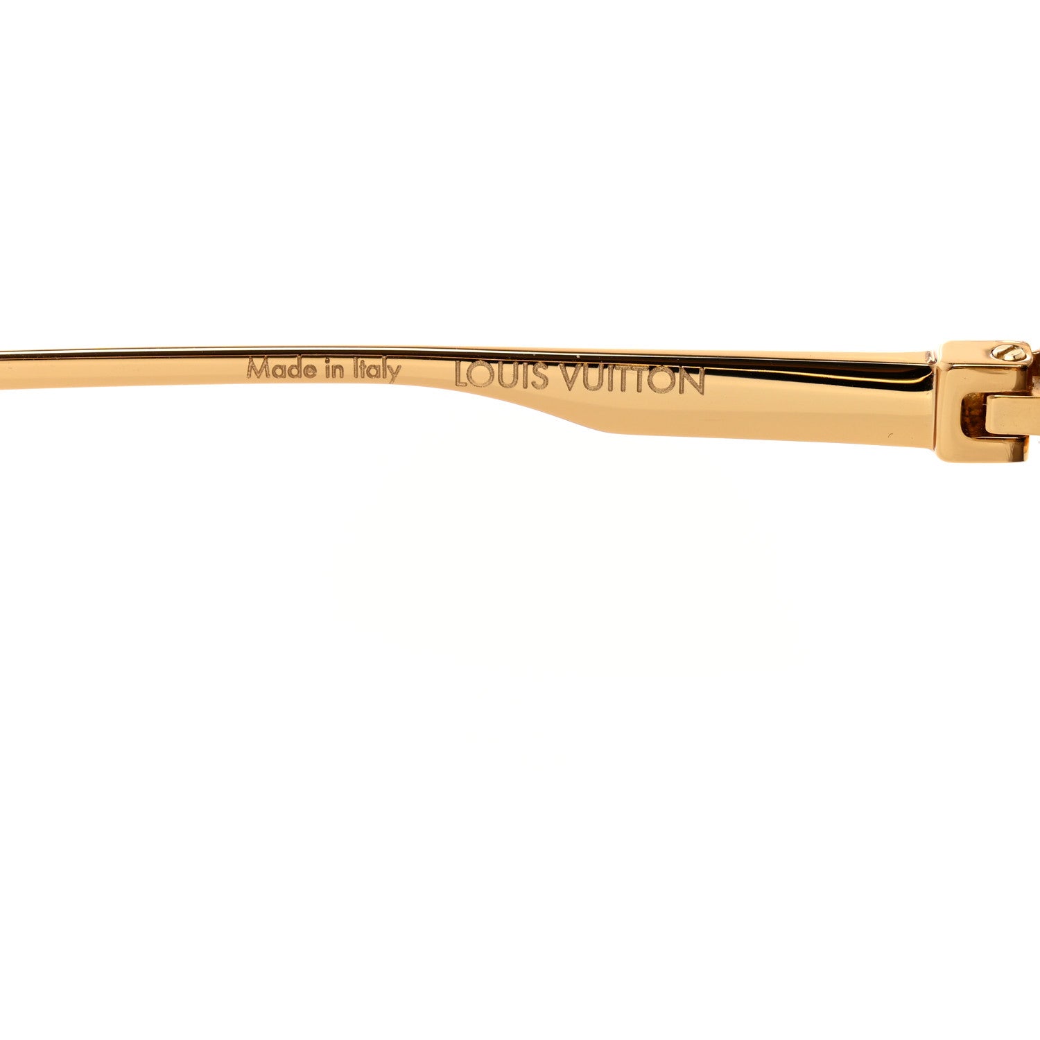 Louis Vuitton Metal LV Ash Sunglasses Z1261E Gold 1241814