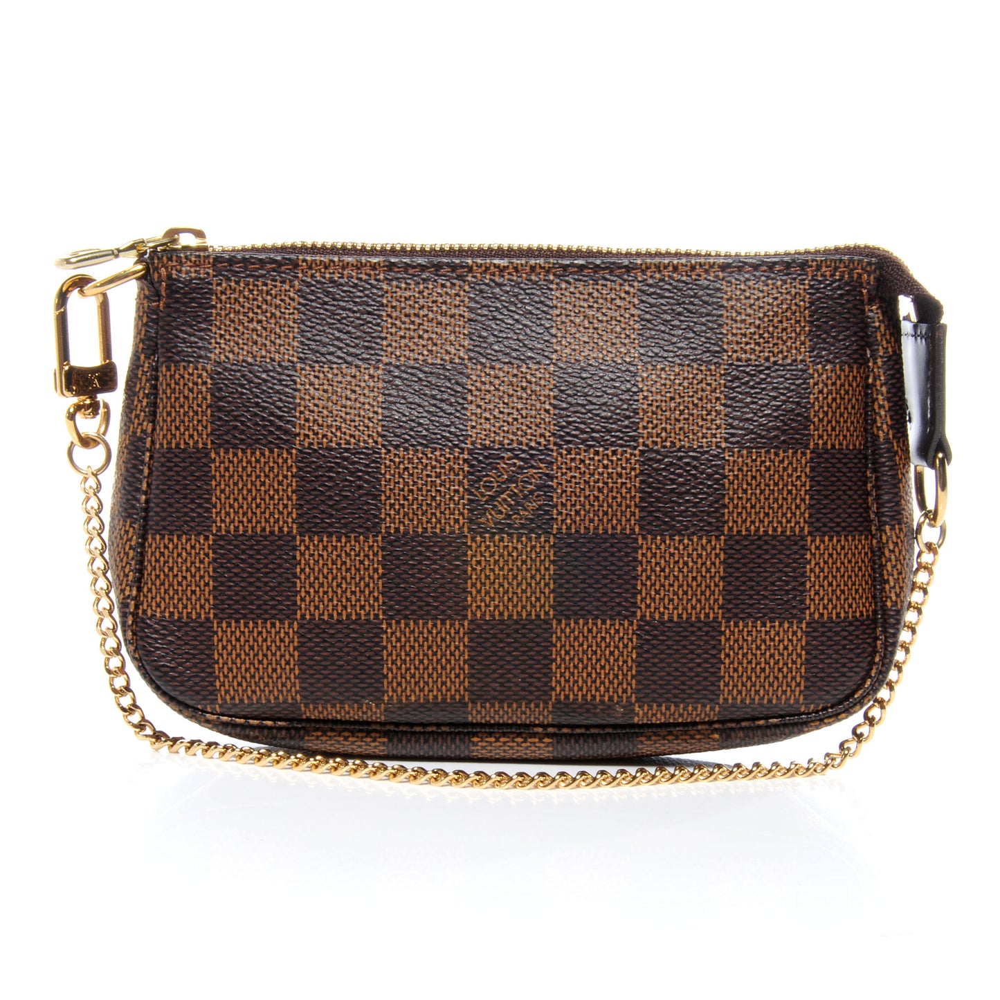 Damier Ebene Mini Pochette Accessories Bag