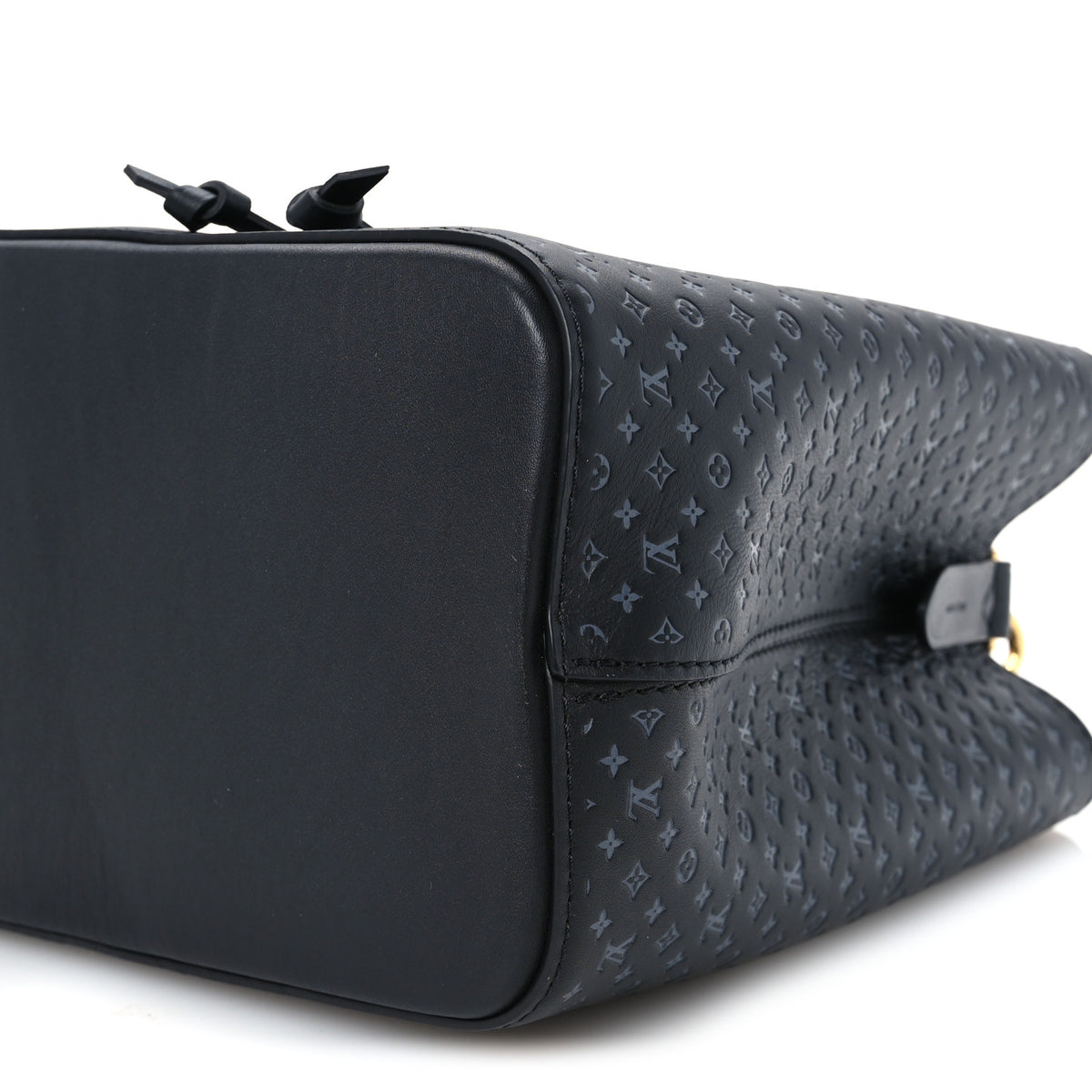 Louis Vuitton Calfskin Nanogram Embossed Neonoe BB Black 10 of 10