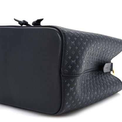 Louis Vuitton Calfskin Nanogram Embossed Neonoe BB Black 10 of 10