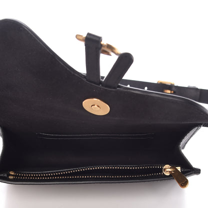 Christian Dior Grained Calfskin Saddle Belt Bag Black 5 of 8
