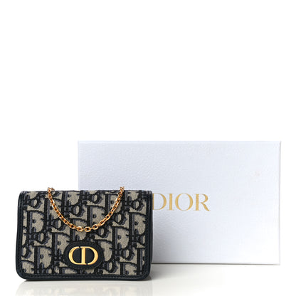 Christian Dior Oblique Nano 30 Montaigne Pouch Blue 10 of 10