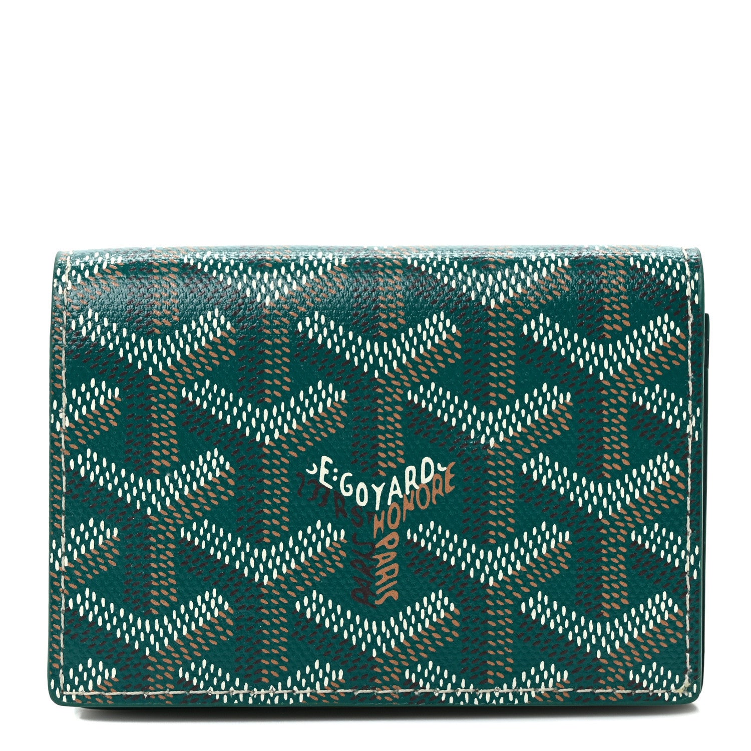 Goyard Goyardine Business Card Holder Green 1 of 7