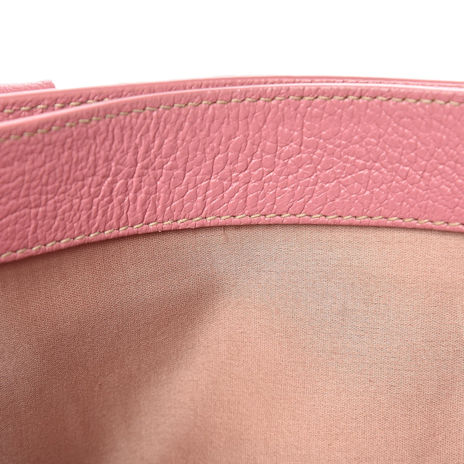 Miu Miu Goatskin Madras Shopping Tote Rosa 9 of 22