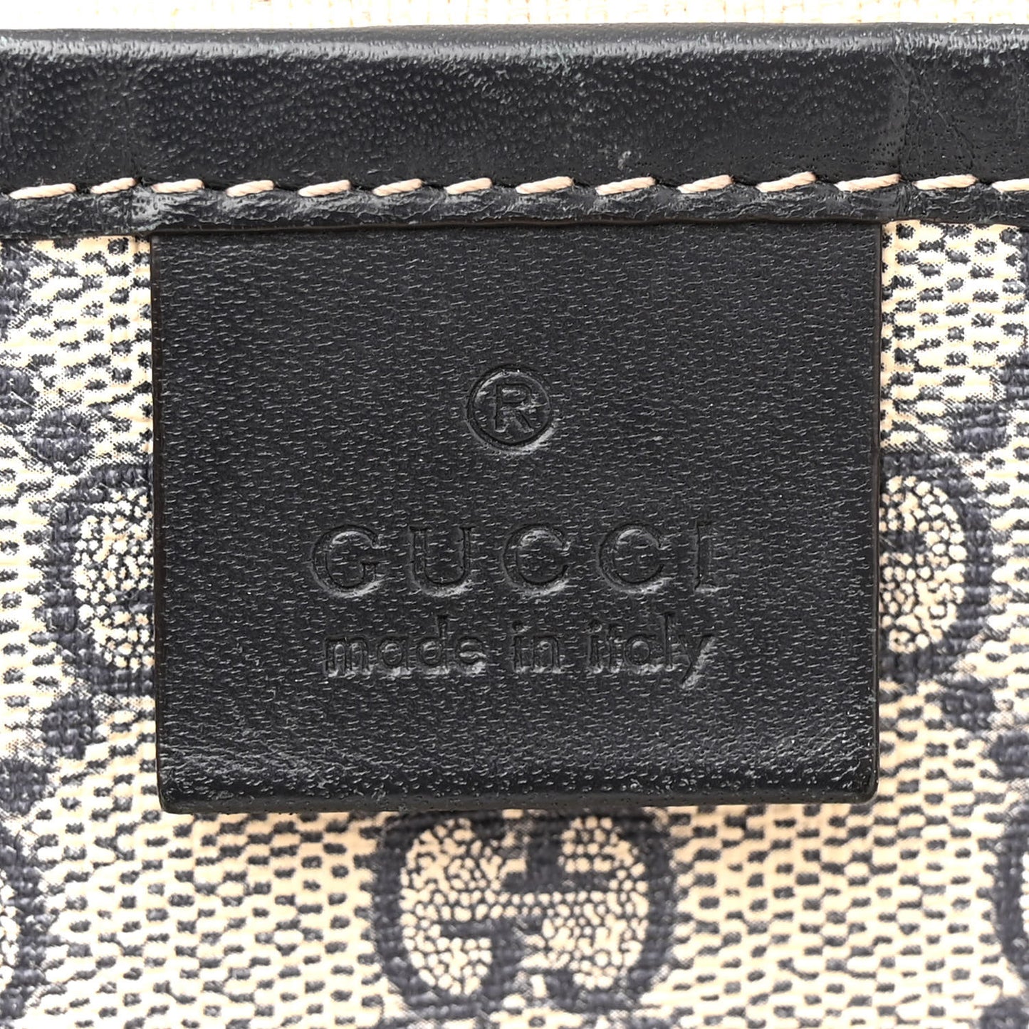 GG Plus Monogram Medium Signature Web Loop Tote Navy