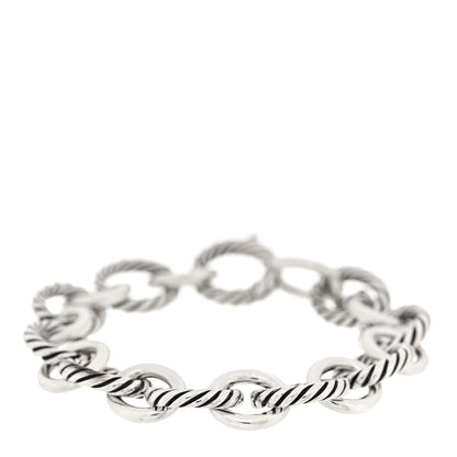 David Yurman Sterling Silver 12mm Large Oval Link Bracelet 1 of 3