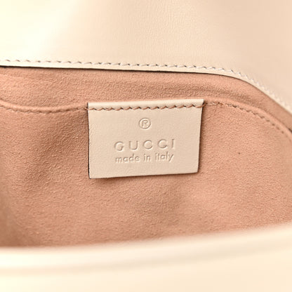 Gucci Calfskin Matelasse Mini GG Marmont Shoulder Bag White 5 of 9