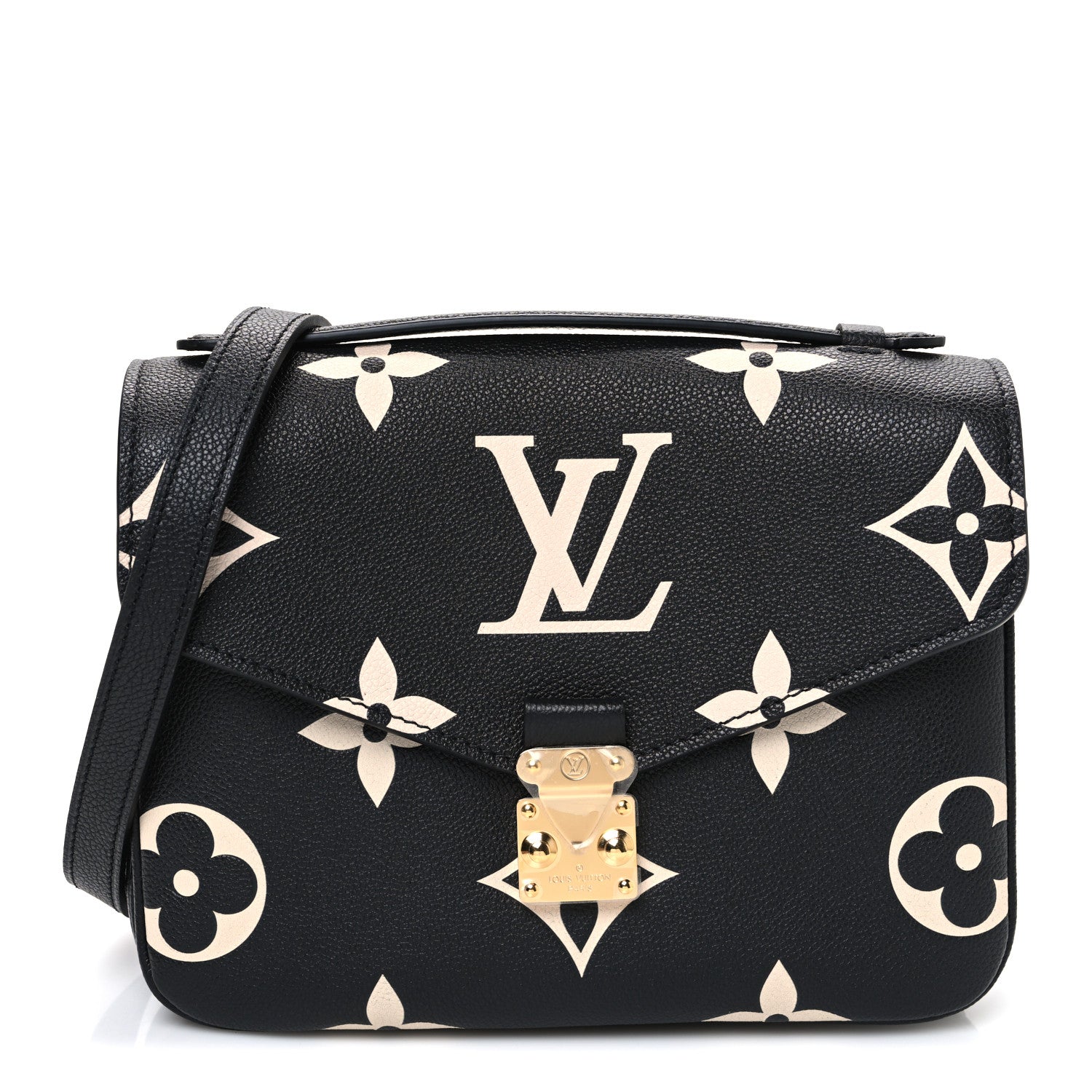 Louis Vuitton Empreinte Monogram Giant Pochette Metis Black Beige 1 of 9