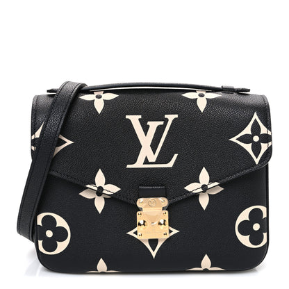 Louis Vuitton Empreinte Monogram Giant Pochette Metis Black Beige 1 of 9