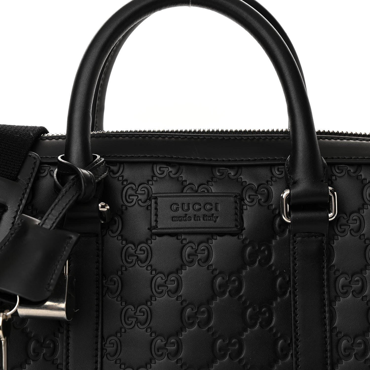 Gucci Guccissima Signature Briefcase Black 7 of 10