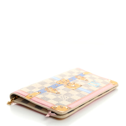 Louis Vuitton Damier Azur Summer Trunks Pochette Weekend 4 of 10