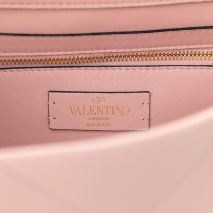 Valentino Garavani Nappa Enamel Large Roman Stud Shoulder Bag Rose Quartz 6 of 7