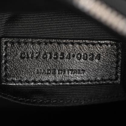 Saint Laurent Calfskin Matelasse Monogram Lou Camera Bag Black 7 of 10