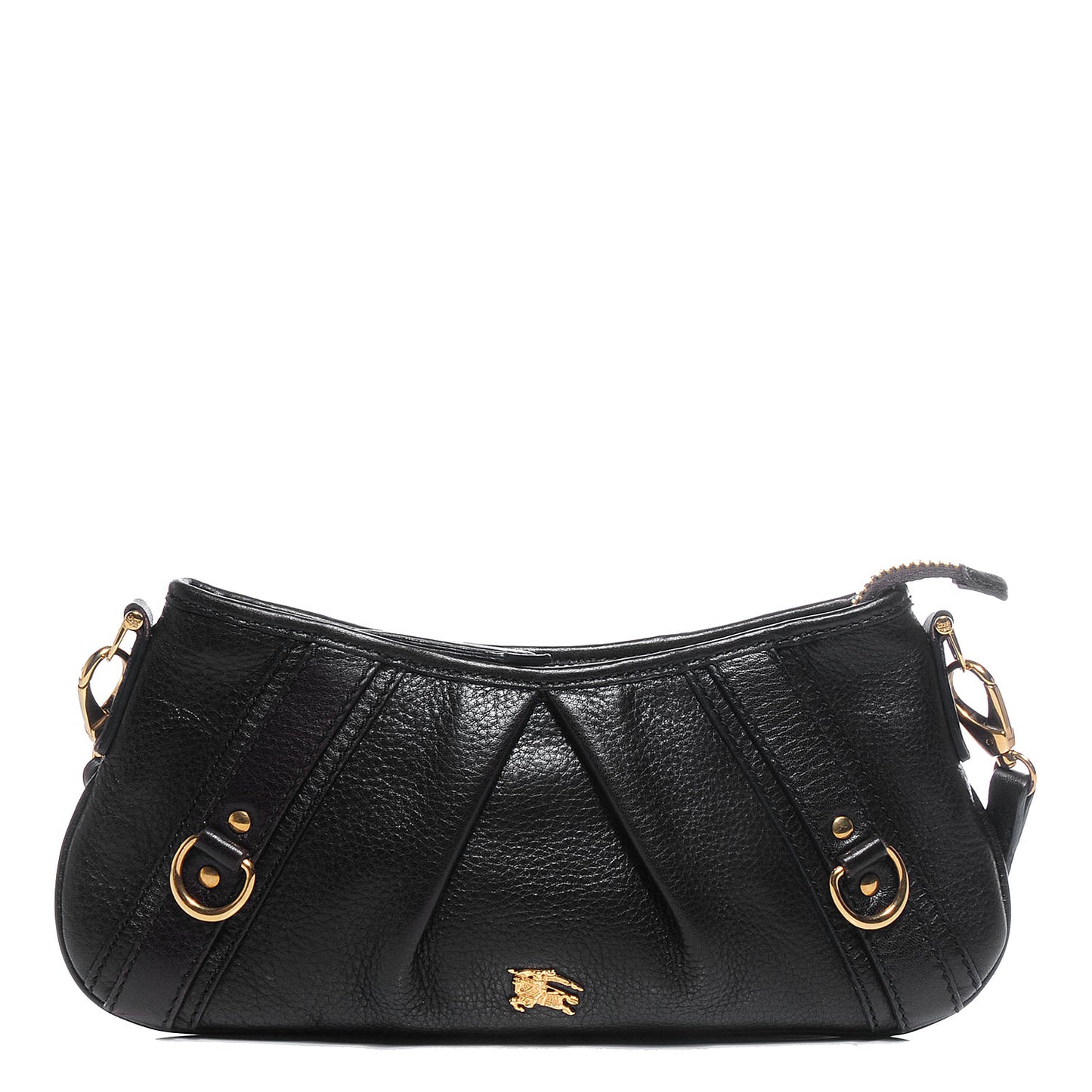 Pebbled Leather Ashbury Clutch Brown