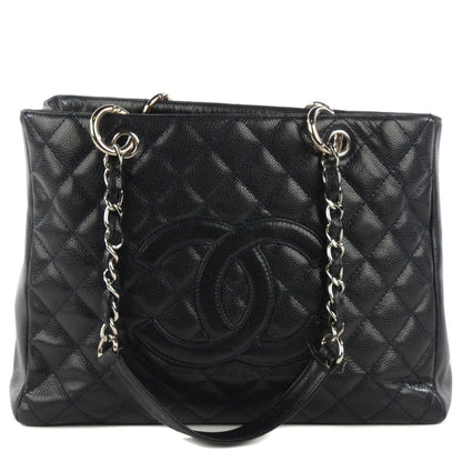 Chanel Caviar Grand Shopping Tote GST Navy 1 of 9