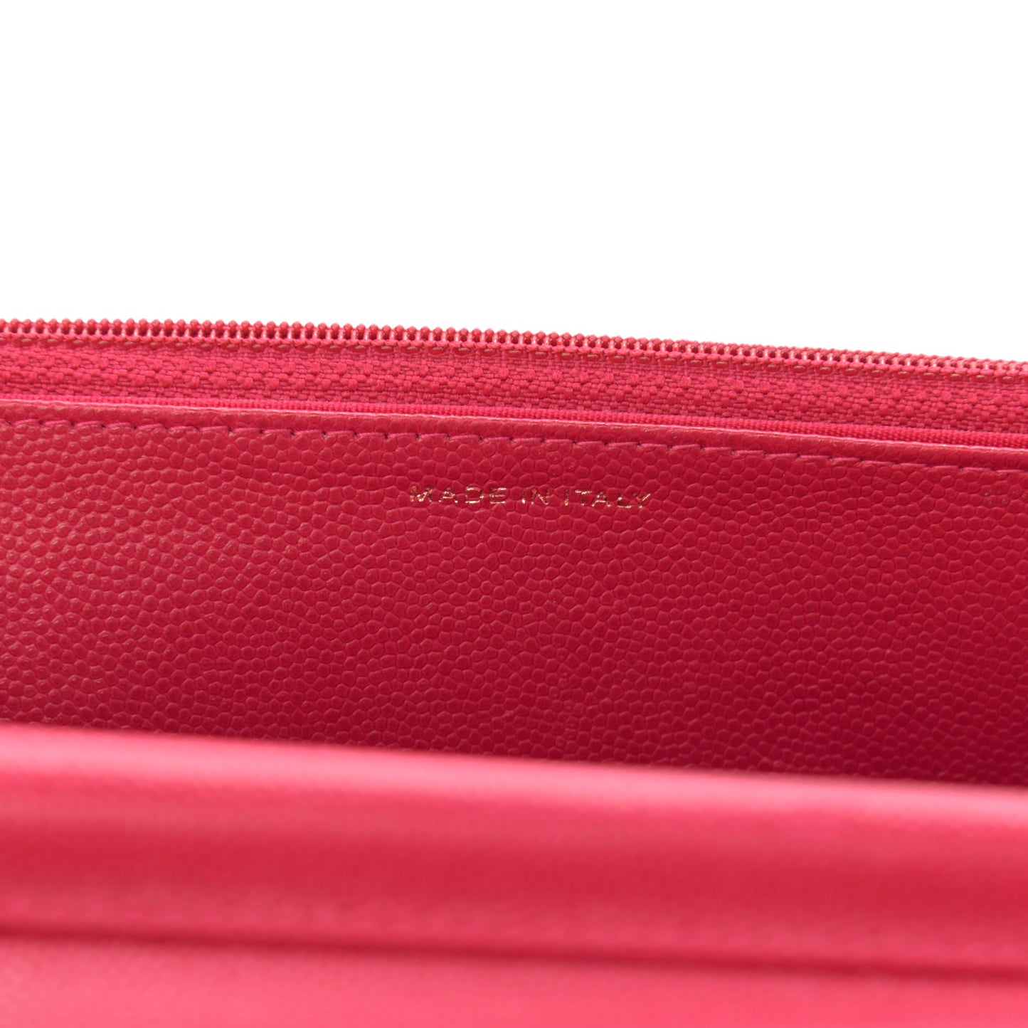 Caviar Quilted Boy Wallet On Chain WOC Fuchsia