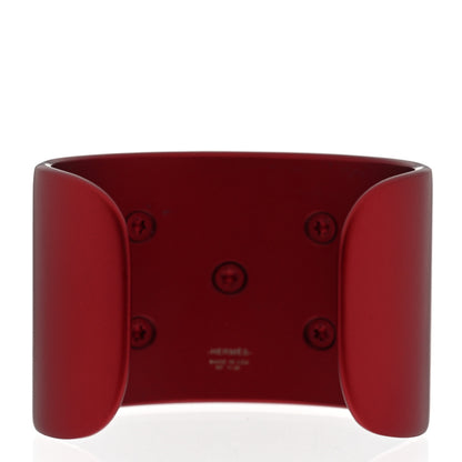 Hermes Aluminium Sunset Collier De Chien CDC Bracelet Rouge H 3 of 5