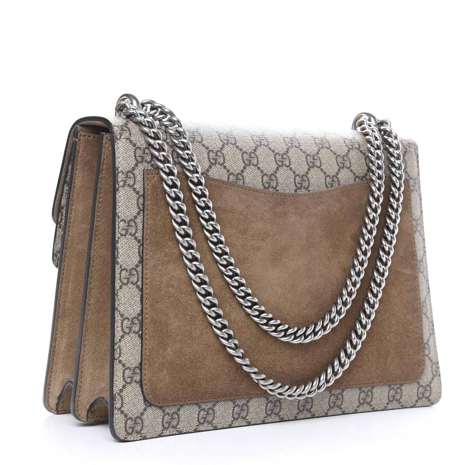 Gucci GG Supreme Monogram Medium Dionysus Shoulder Bag Taupe 3 of 14